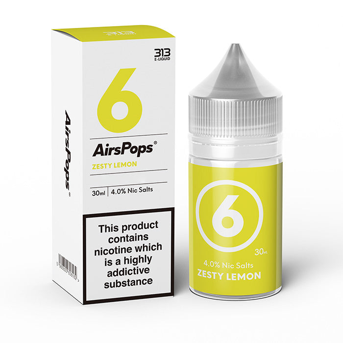 AirsPops - 30ml E-Liquid - Zesty Lemon - 4%